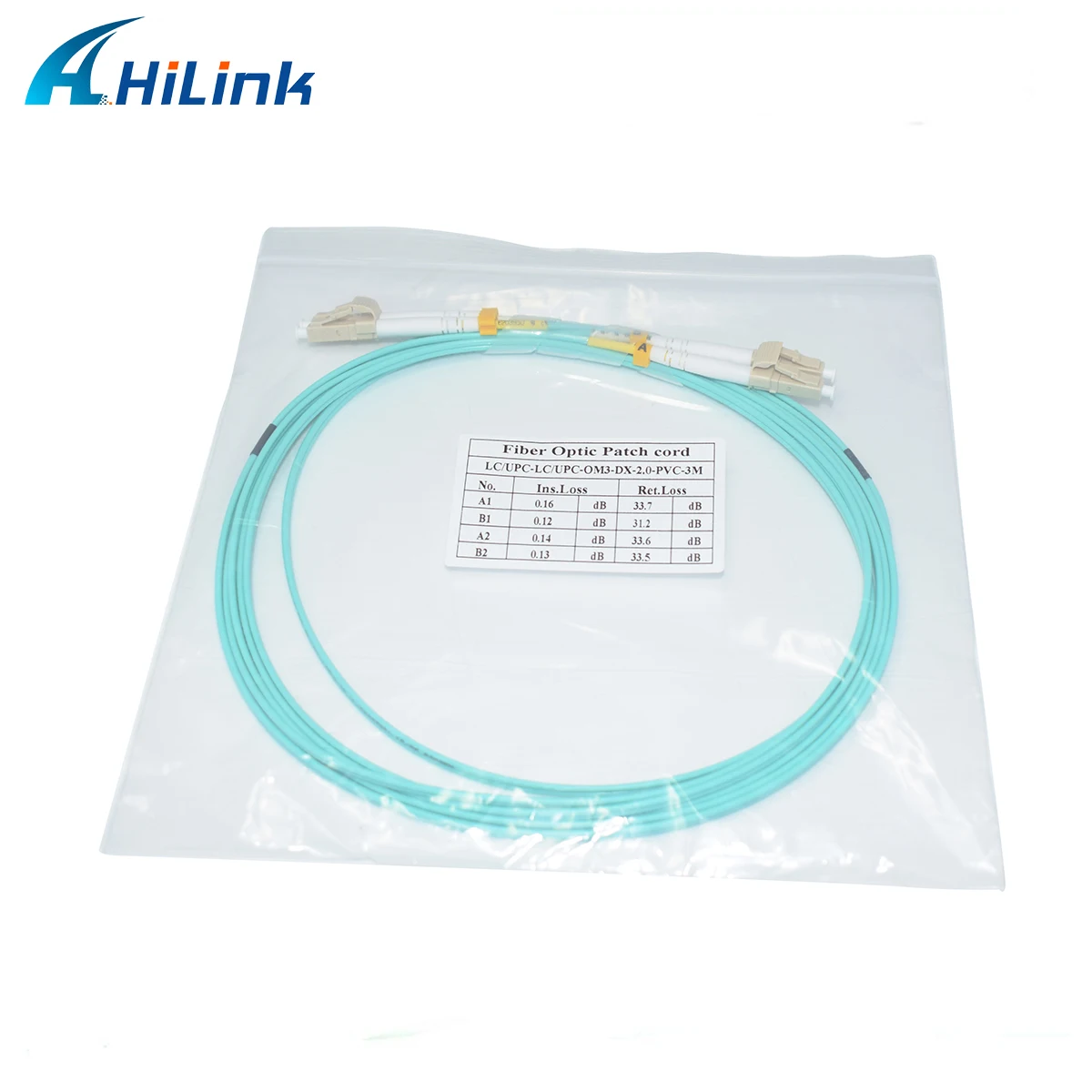 Hilink волоконно-оптический кабель FTTX 8 ядер ПВХ LSZH SX SM DX OM3 MPO-MPO 8 ядер 3 м 40G патч-корд