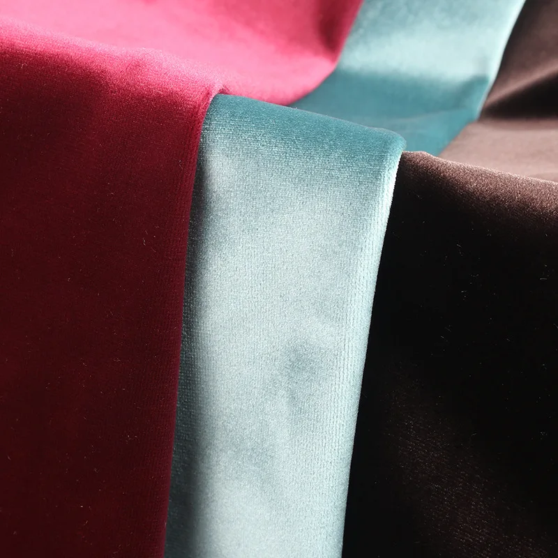 Double sided velvet planting velvet fabric deer skin velvet pocket fabric in stock