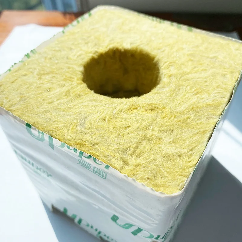 100*100*65mm agricultural rock wool blocks for growing cucumbers, tomatoes and hemp