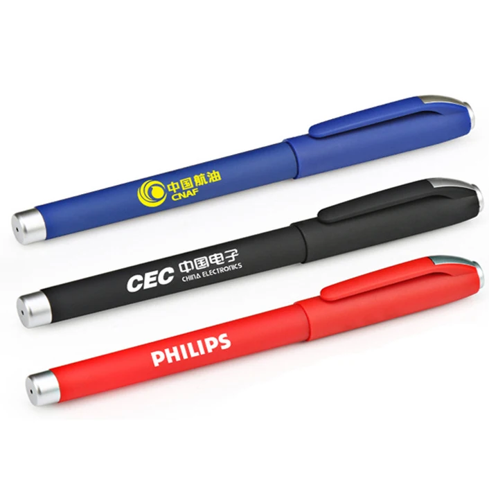 2023 hot sale Free Samples Plastic Gel Ink Pen 0.5mm Tip Liquid Gel Pens Premium Roller Pen For Advertising Promotion