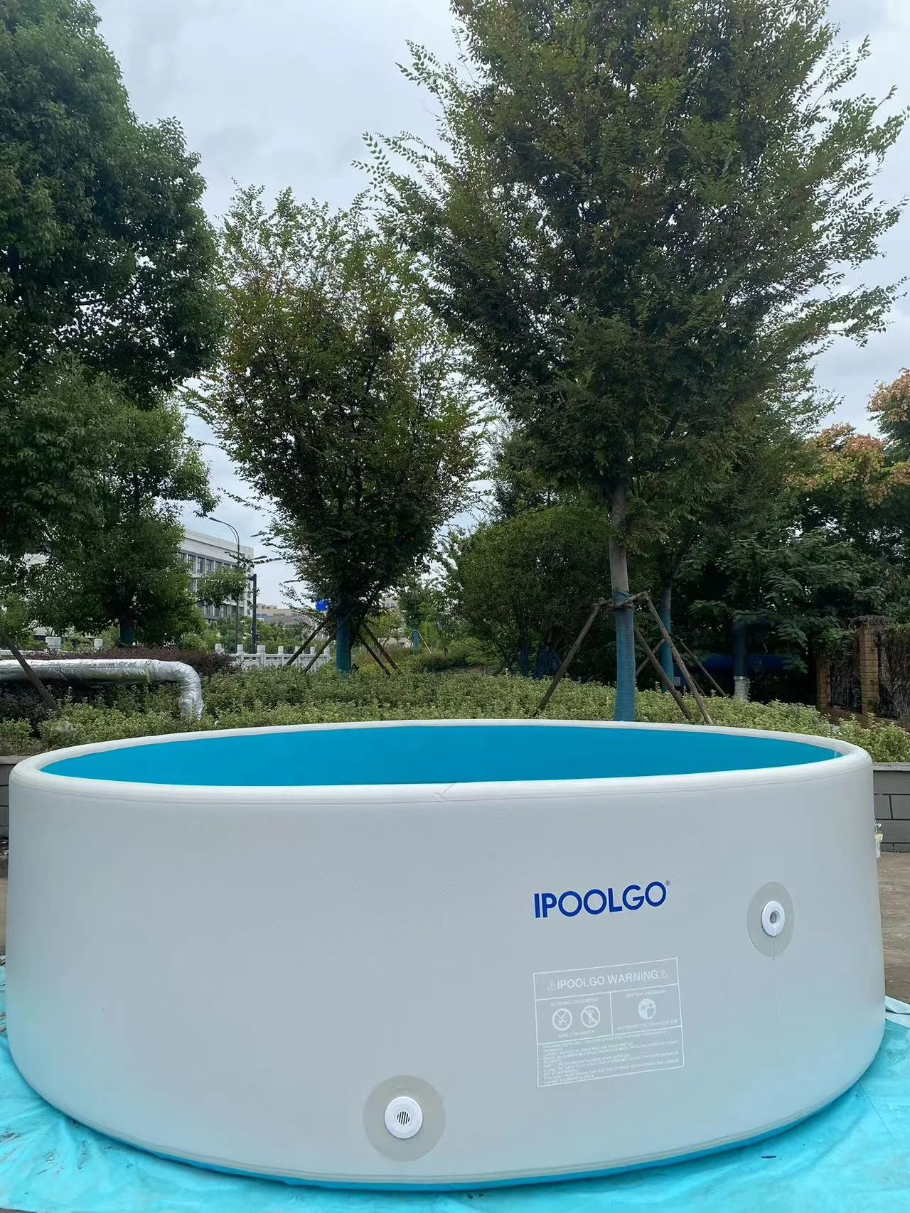 IPOOLGO надувной бассейн 2024 новый дизайн открытый и семейный быстрый набор портативный