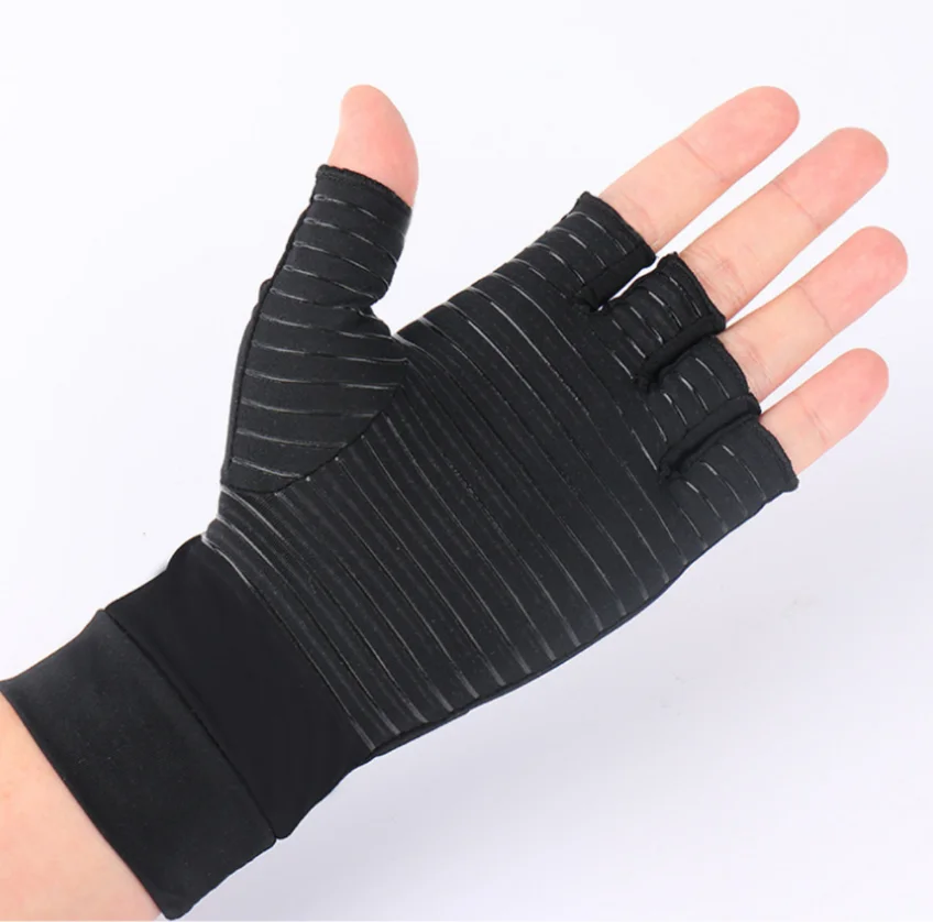 2022 Finger Pain Relief Copper Fiber Anti-slip Therapy Gloves
