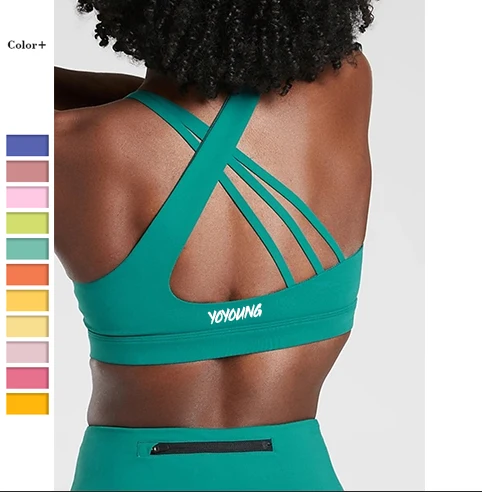 pro fit sports bra back cross sports bra yoga wholesale gym bra