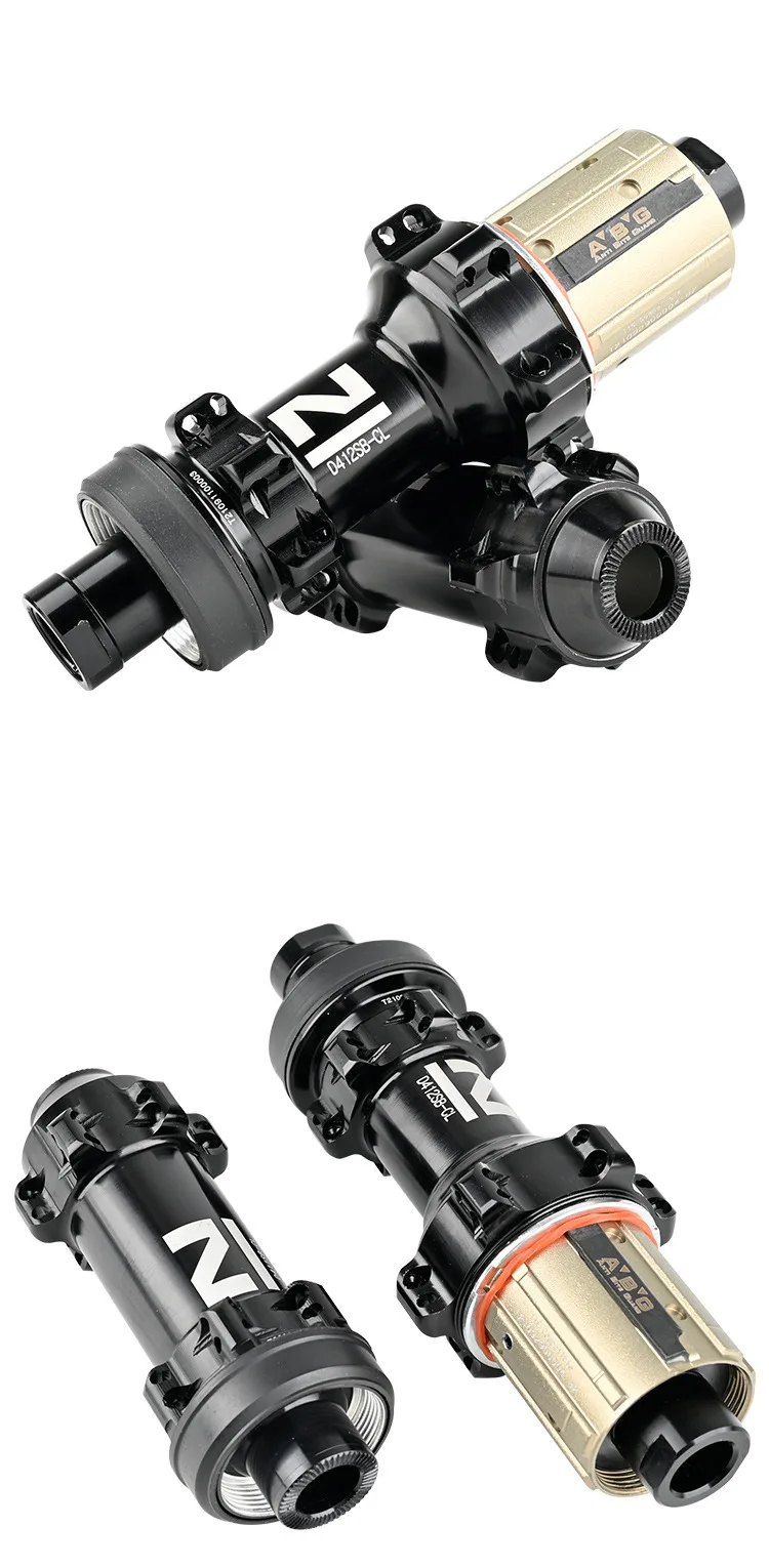Aluminum Alloy Road Pro Disc Brake Bicycle Hubs Ultra Lightweight Front Rear Position MTB Usage 24H Hole Sealed Included