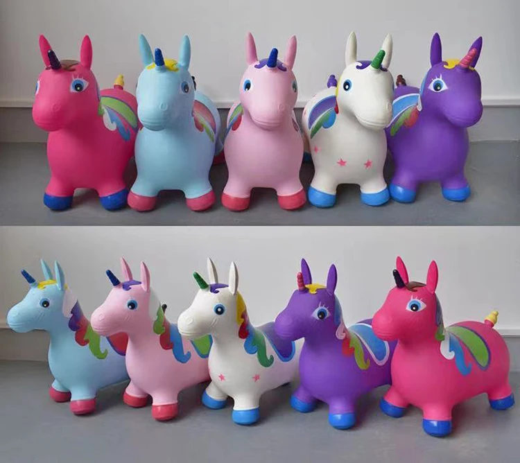 Inflatable Bouncy Animal Toy Kid Riding and Jumping Animal Hopper Plastic Animals Mart Eu and Usa Accepted Customized Pvc Unisex