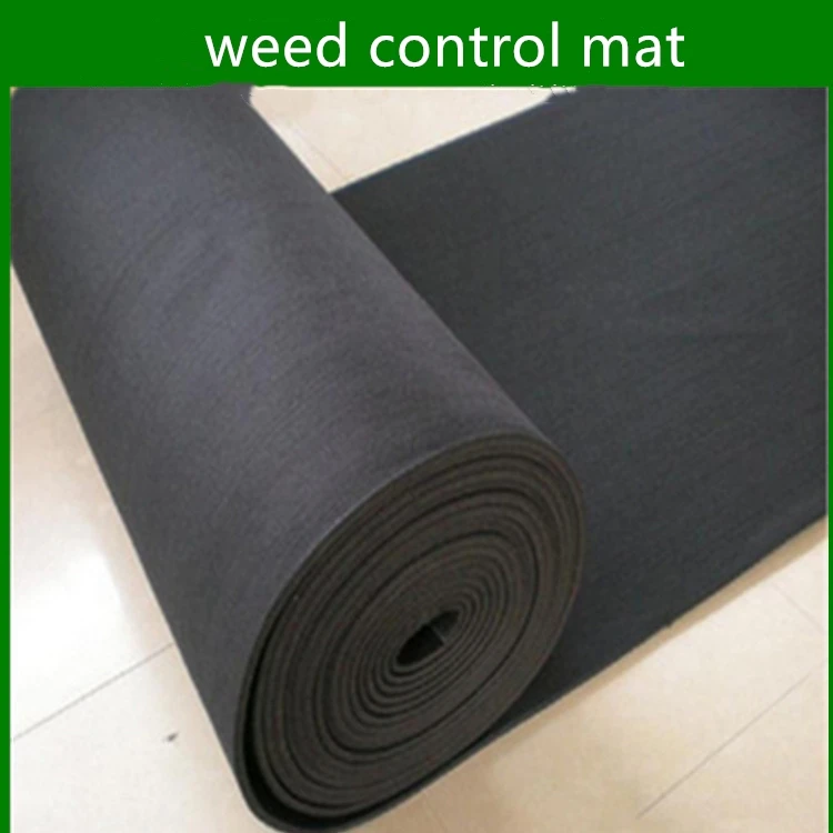 Black Control Anti-grass Ground Cover In Roll Weed Mat For Garden Greenhouse
