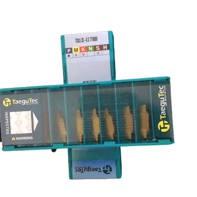 Южнокорейский производитель оригинальных TAEGUTEC CNC режущих токарных пластин TDXU 3E-0.3 TT9080 TT9030