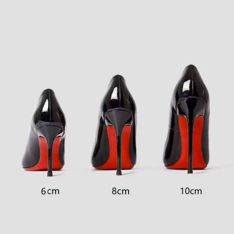 Genuine Leather heels women 2023 luxury shoes designer shoes women famous brands Red Bottom Heels