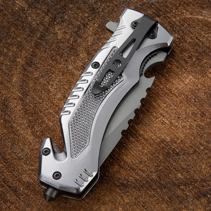 Free Sample Multi Functional Knife Camping Survival Folding Hunting Pocket Tactical Knife With Bottle Opener Cutting Rope