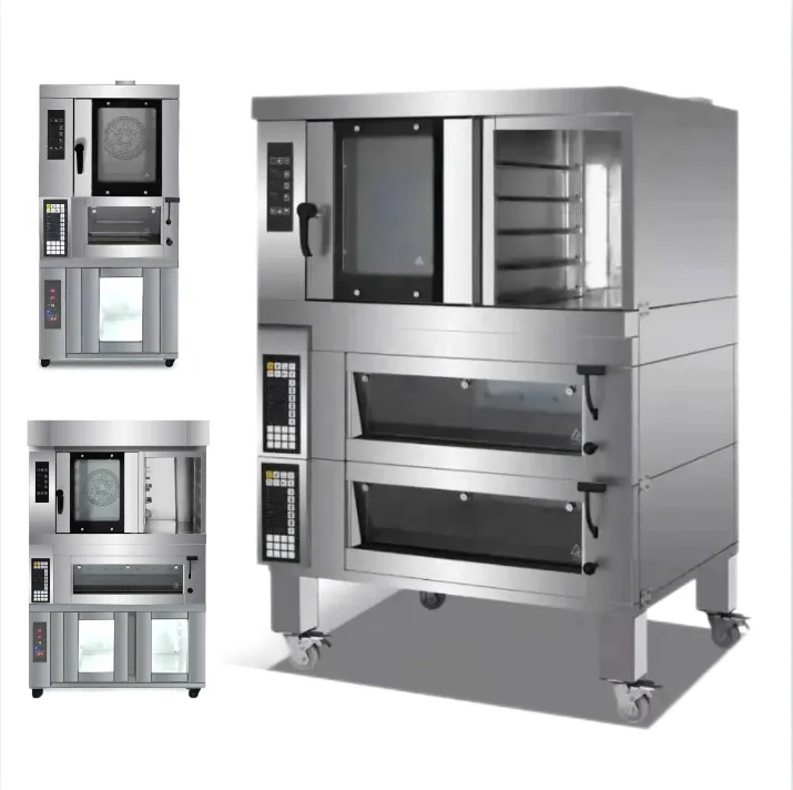 China wholesale ce Competitive commercial combination deck convection oven professional supplier single price with proofer steam