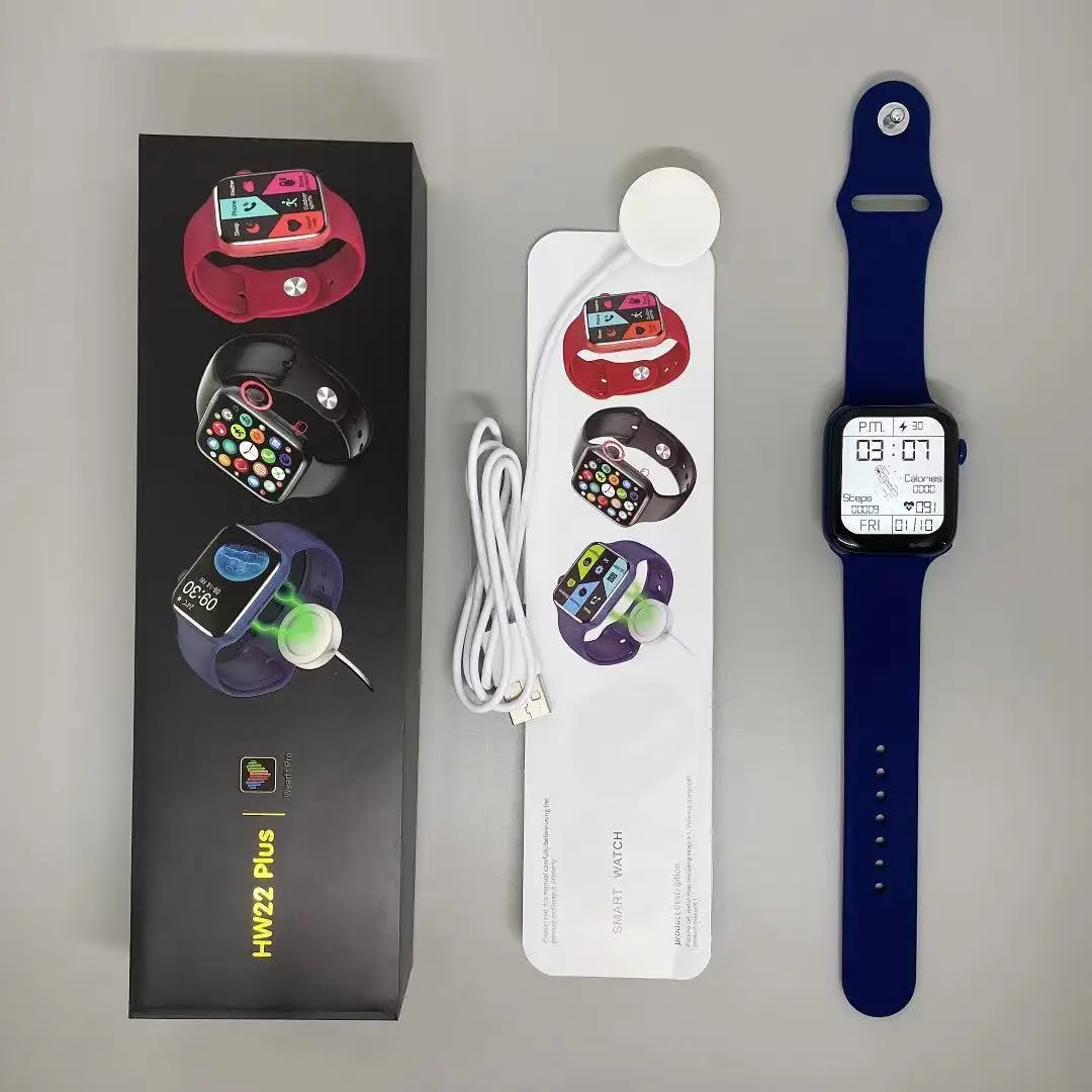 2022 Trending HW22 plus Smart Watch with Side button control IP67 Waterproof Fitness Tracker IW013 reloj inteligente HW22pro