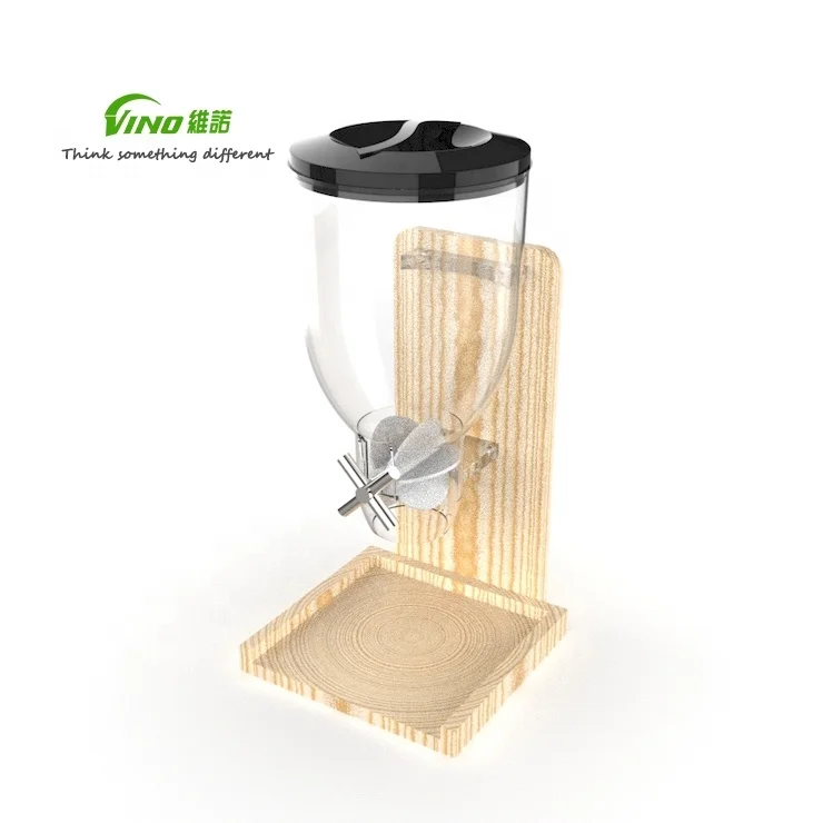 Candy dispenser with plastic lid Eco Design 3 Liters Commercial Dispenser  bulk nuts dispenser