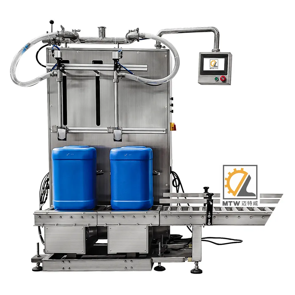 MTW automatic 30 kg motor car oil drum weighting dispenser filling capping packing machine line