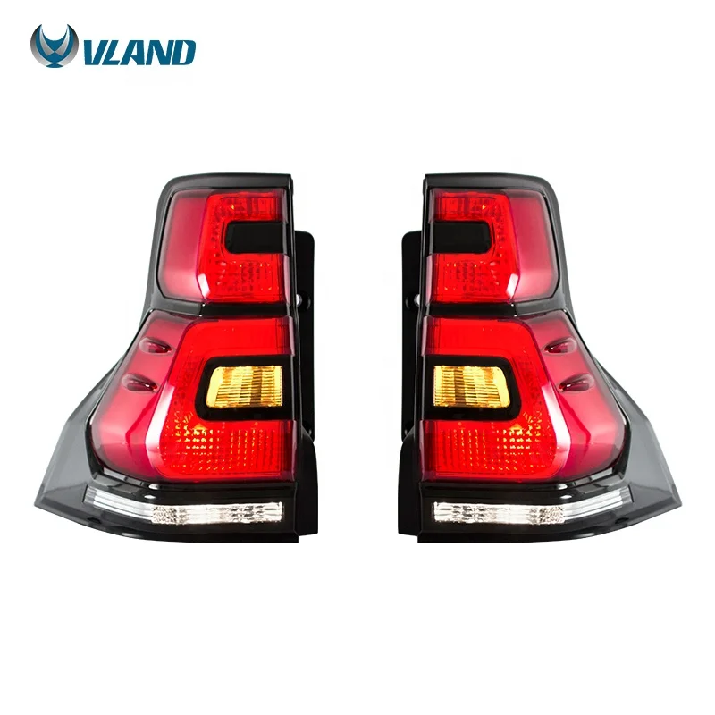 VLAND manufacturer car LED light bars tail light 2010-2016 for Toyota Land Cruiser Prado LED back lamp with sequential indicator
