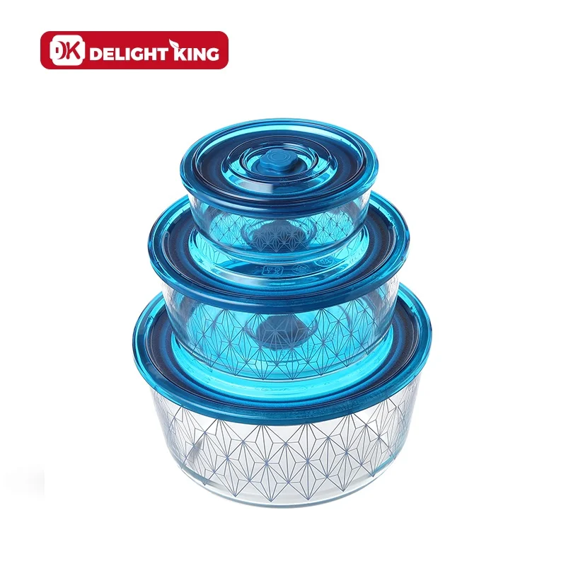 High Quality Oven Microwave Safe Glass Vacuum Container With Pump Cover Airtight Sealed Food Package Glass Storage Box