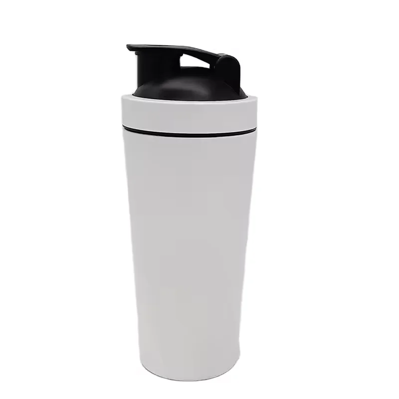 New Design BPA Free Single Wall Measure Marked Stainless Steel Protein Shaker Bottle Custom Gym Protein Shaker