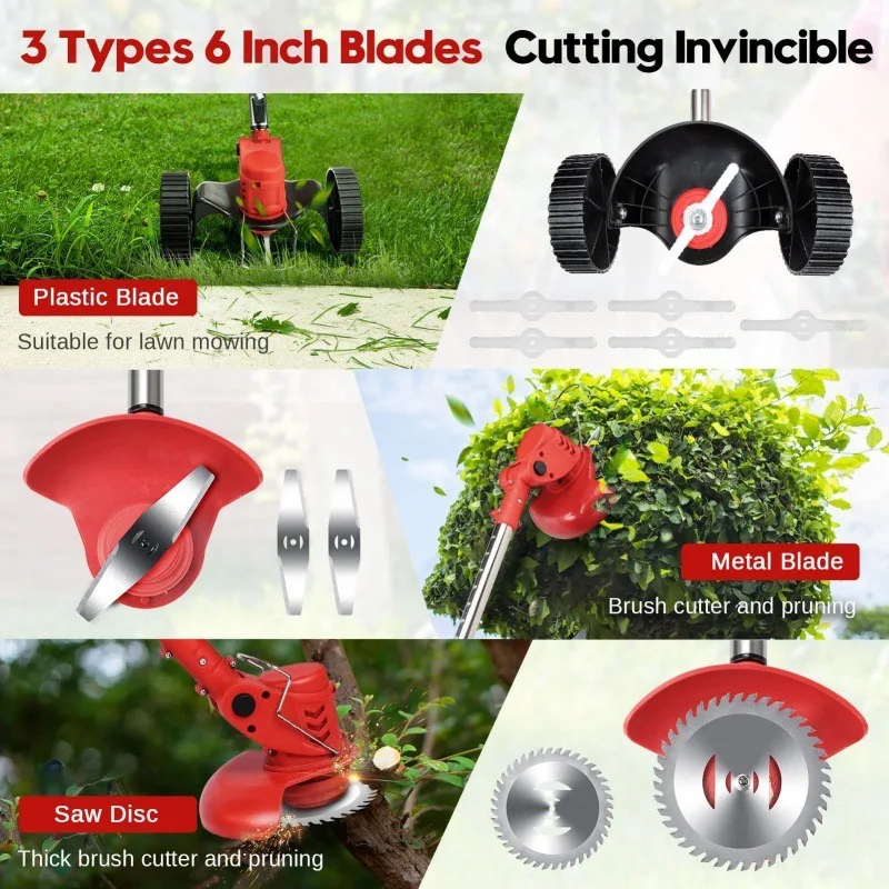 China factory direct sale lithium mower handheld brush cutter machines rechargeable weed whacker foldable lawn mower