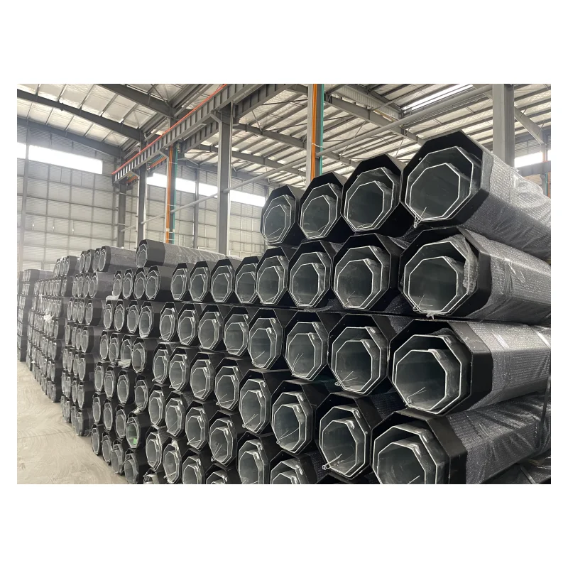 steel pole galvanized  hot Dip Galvanized Electric Power Pole distribution electric pole price