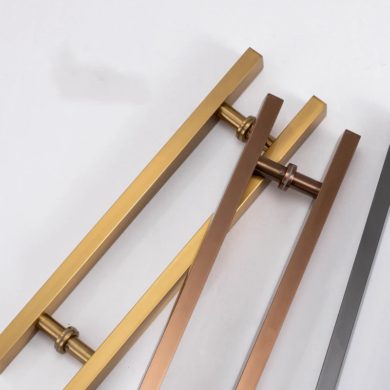 Factory Manufacture Satin Bathroom Tempered Glass Door Handles