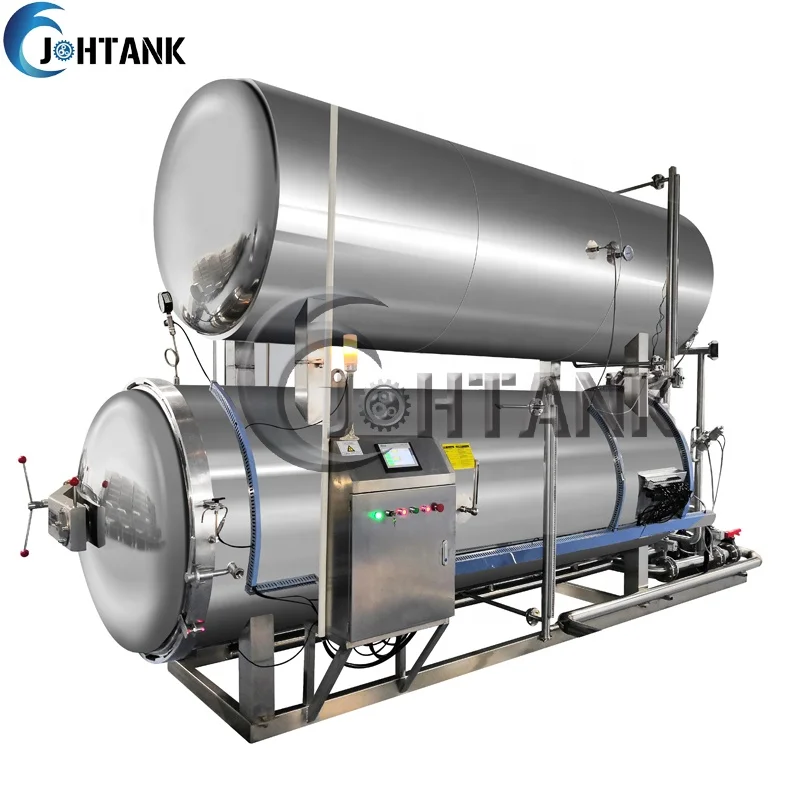 Industrial Food Sterilizer Autoclave Retort Machine For Glass Jars Tin Can Processing Retort Sterilizer
