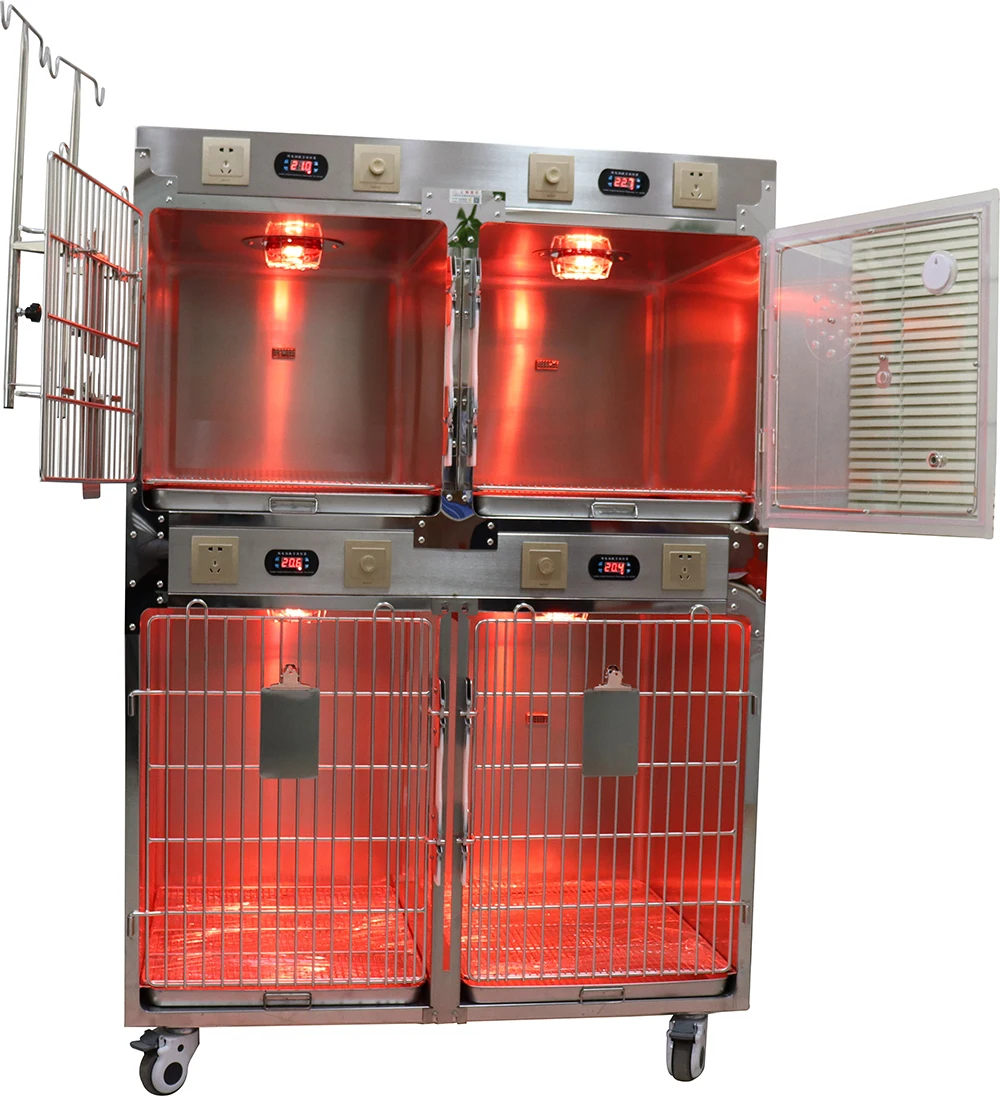 Hospital Stainless Steel Veterinary Pet Cage 304 Stainless Steel Cat House Dog Cage For Sale
