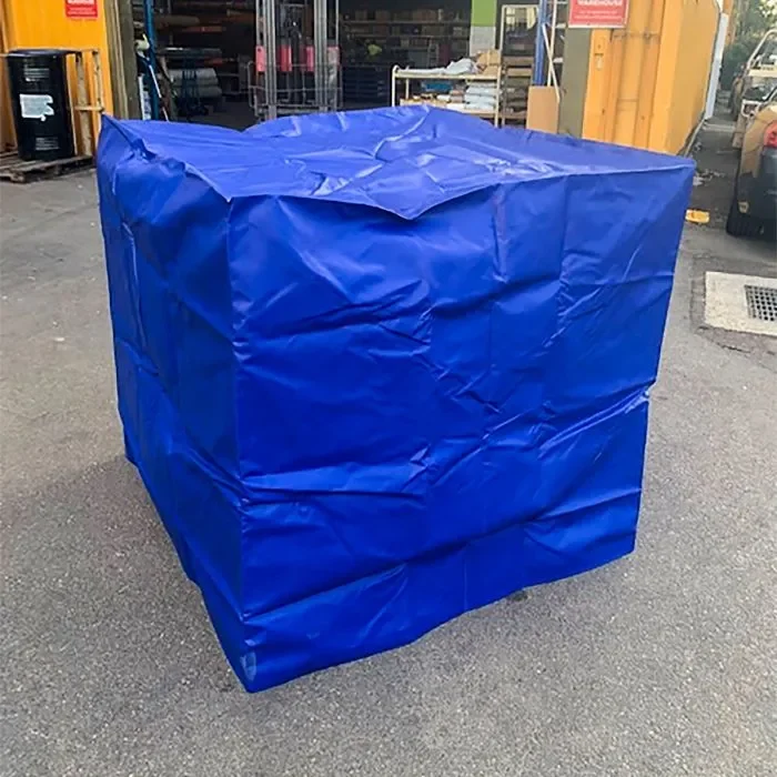 Heavy Duty Reusable PVC Tarpaulin Pallet Cover Industrial Fabric-Plastic PVC Waterproof Pallet Cover