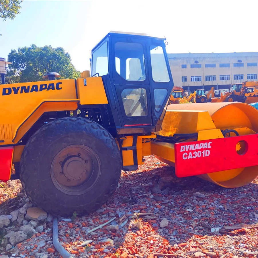  Used Dynapac CA301 D Road Construction Machinery Single Drum Vibratory Roller Compactor Three Wheel