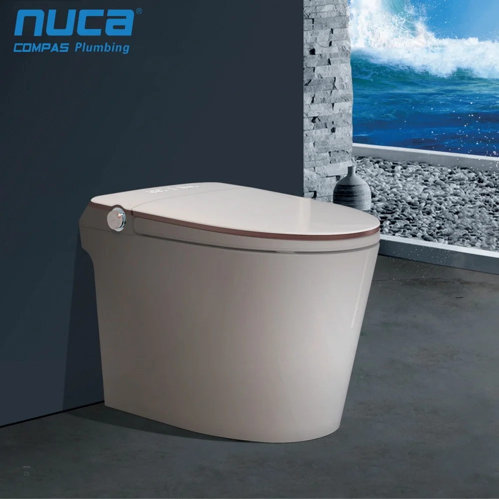 NUCA High End Floor Mounted Automatic Flush Electric Toilet Bathroom Ceramic Intelligent Smart Toilets