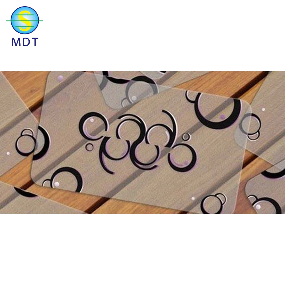 MDT transparent pvc card for epson  printer with barcode and qr code in plastic