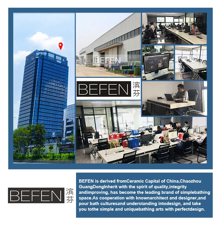 BEFEN white high end CE bathroom ceramic wash basin art basin wall-hung basin for hotel