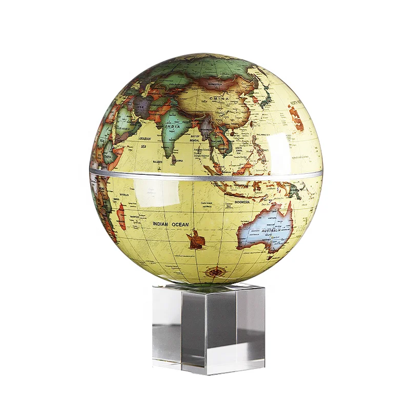 Low MOQ Solar Rotating World Globe Powered by Light No Batteries or Wires Required