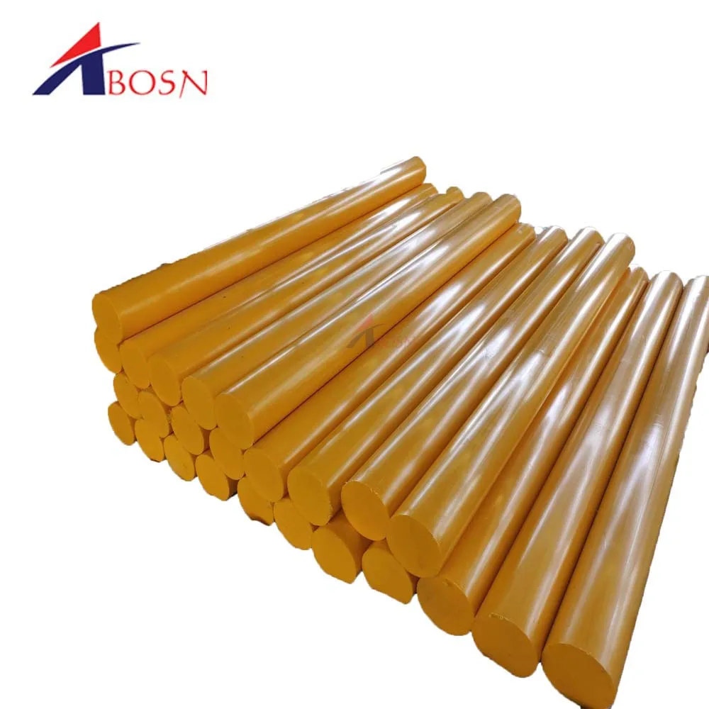 Индивидуальный Пластиковый стержень из полиэтилена высокой плотности/желтый Экструдированный Стержень из полиэтилена высокой плотности