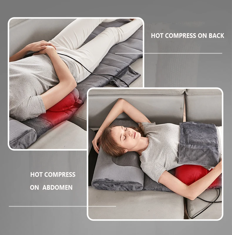 Infrared Electric Topper Folding Full Body Massager Mat Pad Shiatsu Heating Massage Bed Mattress