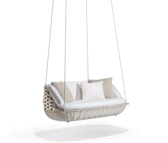 Rattan Furniture Contemporary Outdoor Rope Swinging Sofa