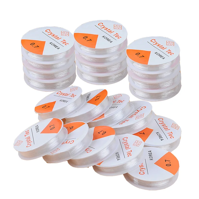 TPU Elastic Cord DIY Accessories,Elastic String ,Strong & Stretchy Transparent Crystal Tec Korea