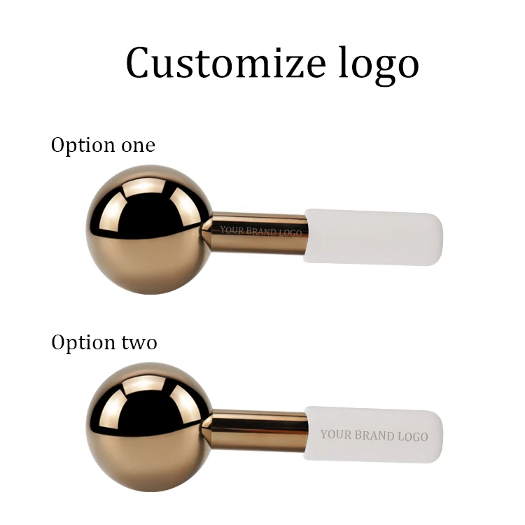 New Design 360-degree rotate skin care tools jade gua sha set ice roller cryo sticks beauty face massager steel Ice