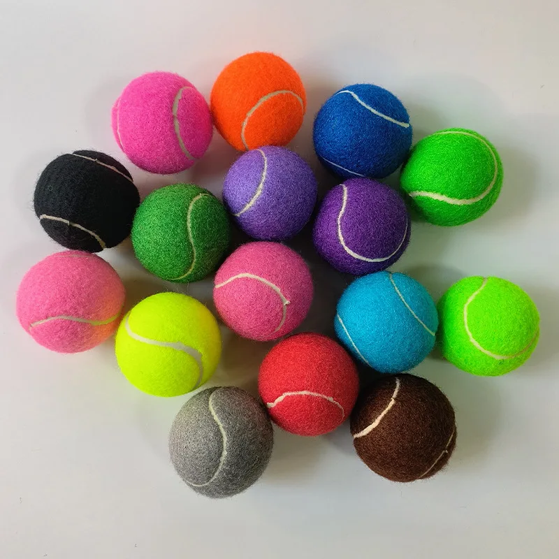 High Quality Advanced Training Colored Tennis Balls with Mesh Bag Sports Practice Balls Playing Tennis balls