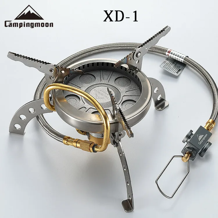 Stove Gas Furnace Burner Picnic Cookout Camping Hiking Titanium Alloy Mini Portable Outdoor 16.8*9cm Lightweight Stainless Steel