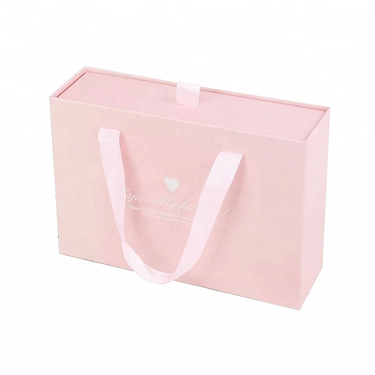 guangdong Custom accept pink printing dress packaging bags wedding gift packing box gift boxes hair bundle package