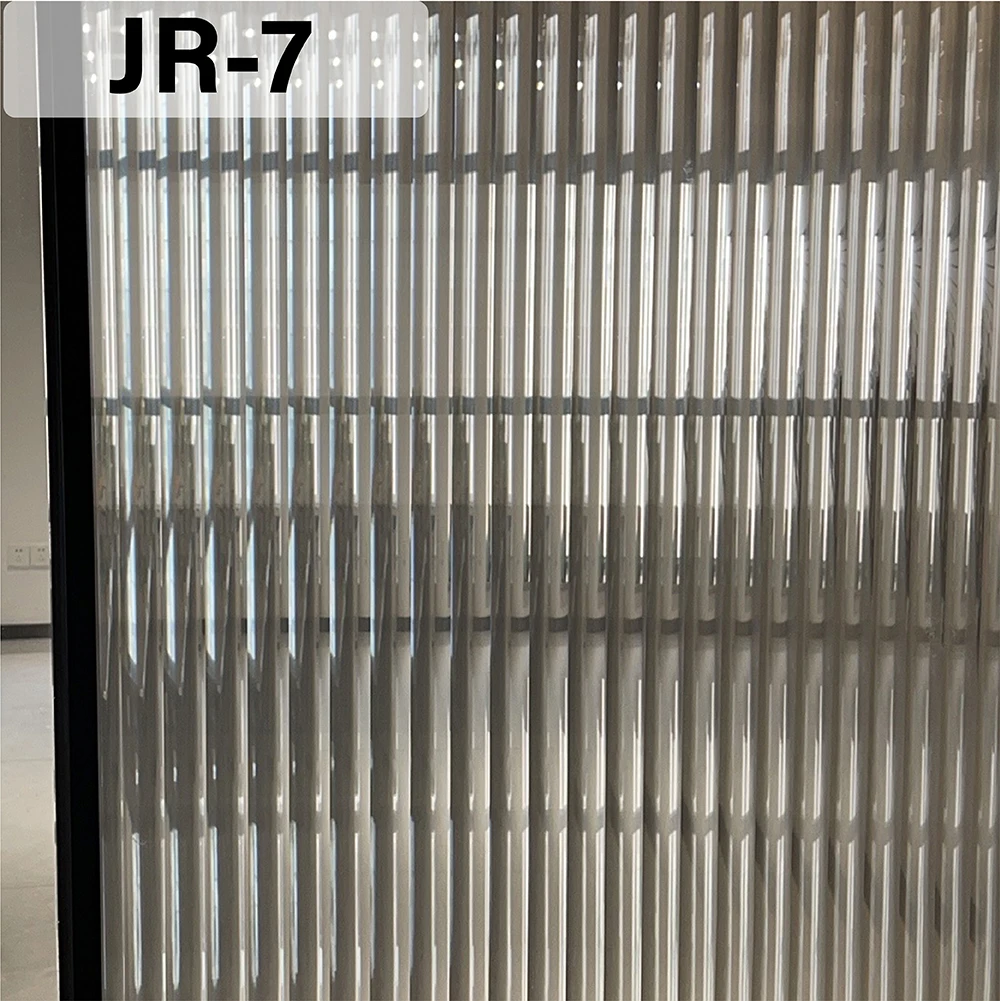 Window Privacy Film Frosted Glass Window Anti-UV Window Coverings Decorative Reed Stickers for Home