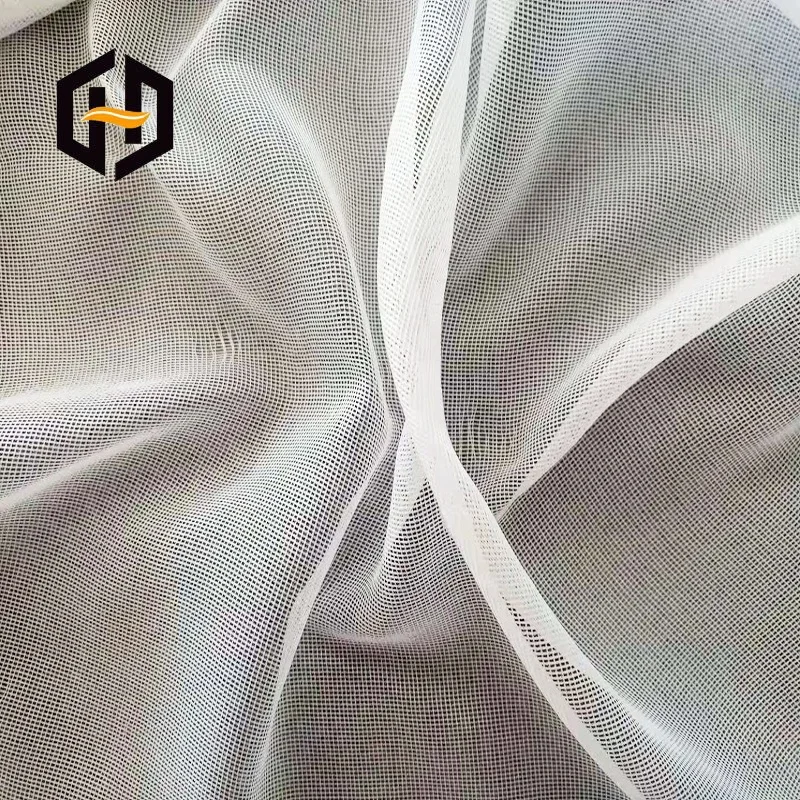 Greige mesh netting flat backing cotton gauze fabric composite for the wallcoverings