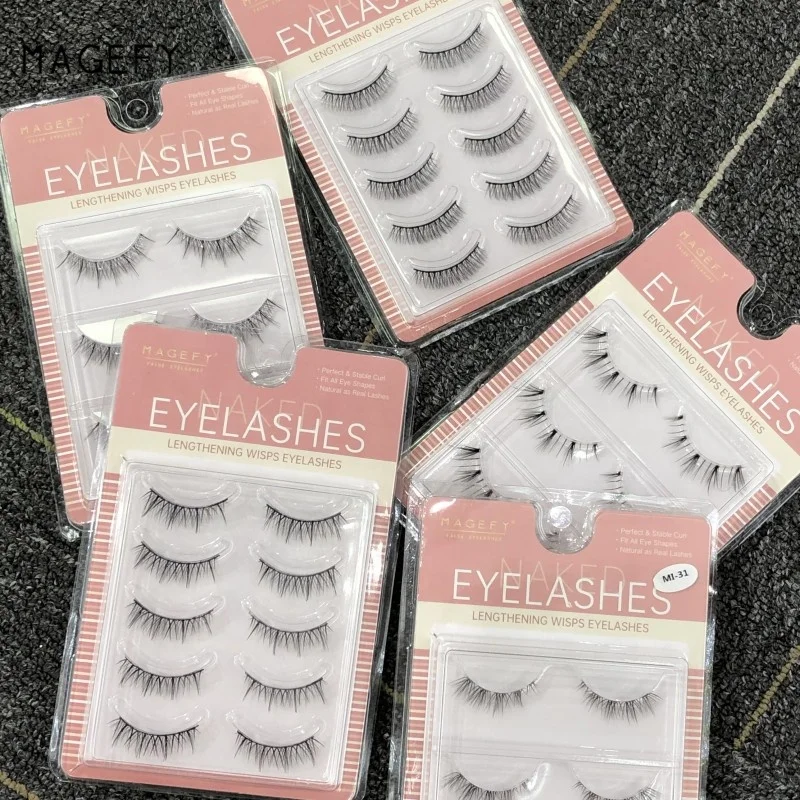 MAGEFY hybrid eyelash strips wholesale make your own brand wispy false eyelash