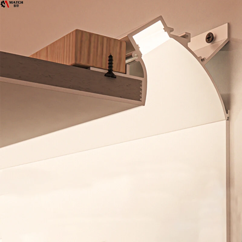 LED 1616 Aluminum profile surface mounted curtain box light slot line light aluminum alloy bar strip light slot