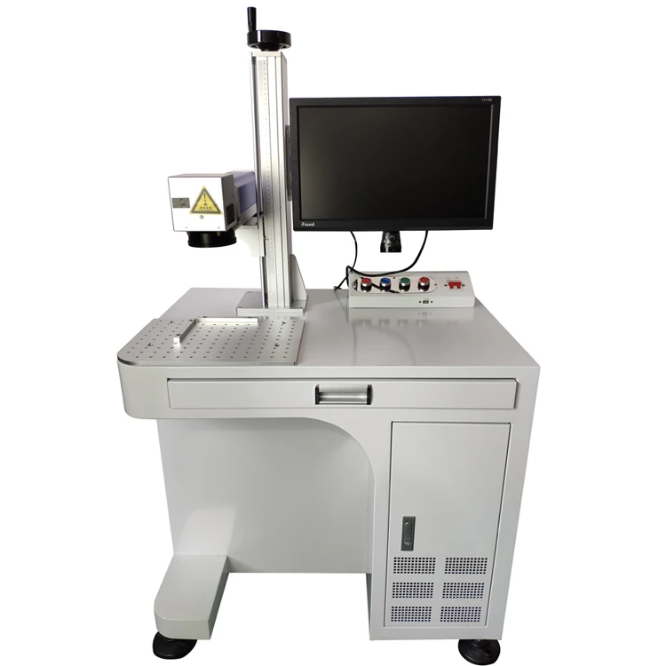 
sheet metal plastic labeling paper laser printing machine on baby pacifier 