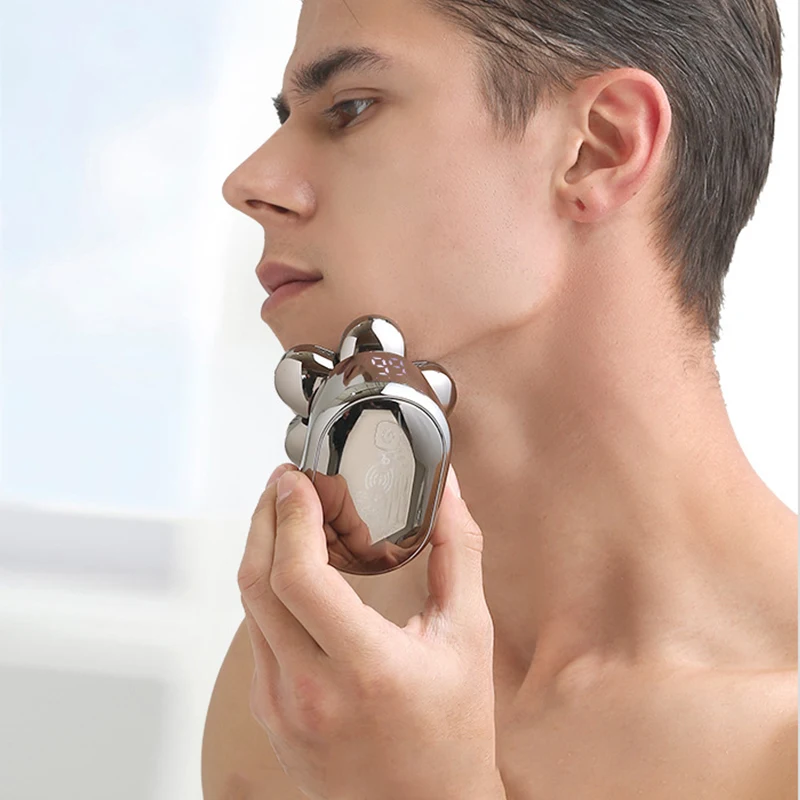 Whole Body Waterproof 7D Electric Shaver Hair Head Shaver Pitbull Silver Pro Electric Razor For Men