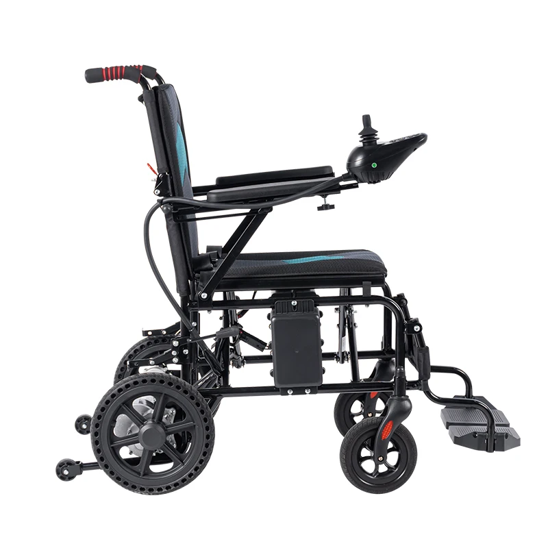 250W*2 Dual Big Motors Portable Folding Electric Stroller For Disabled People Battery Power Wheelchair With Anti-Tip Rollers