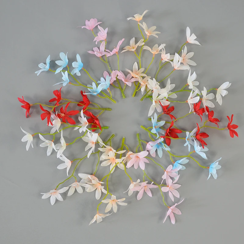 5CM Artificial Silk Orchid Cattleya Flower Head For Diy Wedding Home Garland Headwear Wearth Decorative Accessory Props