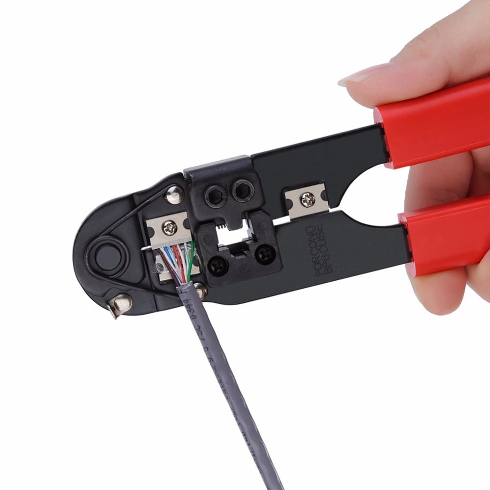 Network RJ 45 / 8P8C Modular Plug Network LAN Cable Crimper Crimping steel Wire Tool with ABS