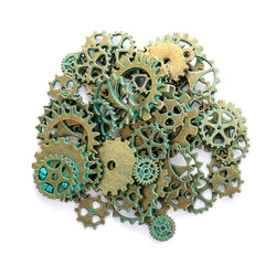 50pcs/bag Small Size 8-15mm Mix Alloy Mechanical Steampunk Cogs & Gears Diy Accessories U010