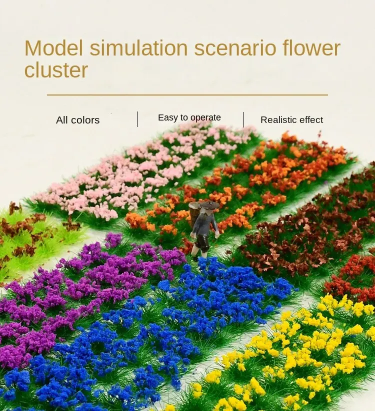 30PCS  Model Tree Grass Bush Material Micro Landscape Simulation Train Layout